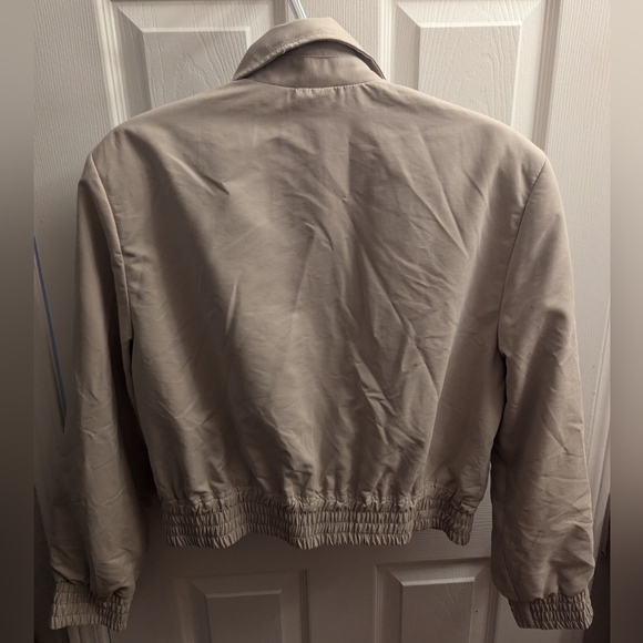 H&M Beige Bomber Jacket - S - Picture 2 of 4